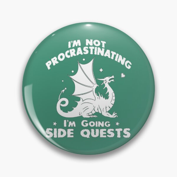 Item preview, Im Not Procrastinating Im Doing Side Quests Funny RPG Gamer Dragons    designed and sold by blancasi.