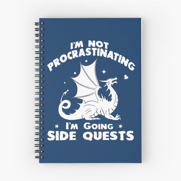 Item preview, Im Not Procrastinating Im Doing Side Quests Funny RPG Gamer Dragons    designed and sold by blancasi.