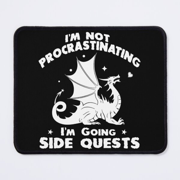 Item preview, Im Not Procrastinating Im Doing Side Quests Funny RPG Gamer Dragons designed and sold by blancasi.