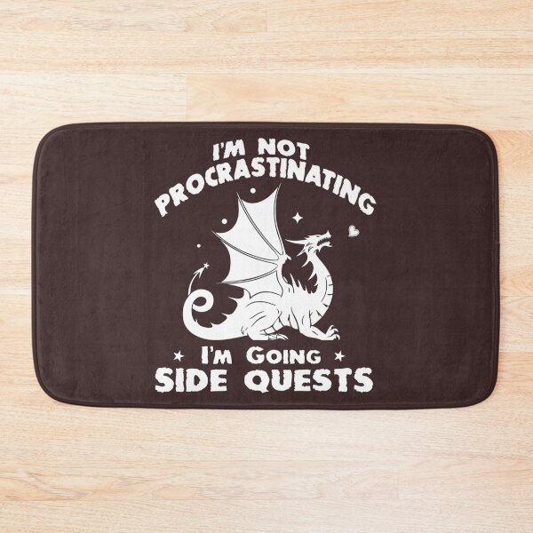 Item preview, Im Not Procrastinating Im Doing Side Quests Funny RPG Gamer Dragons    designed and sold by blancasi.