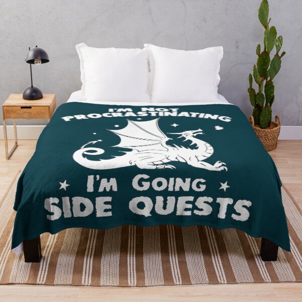 Item preview, Im Not Procrastinating Im Doing Side Quests Funny RPG Gamer Dragons    designed and sold by blancasi.