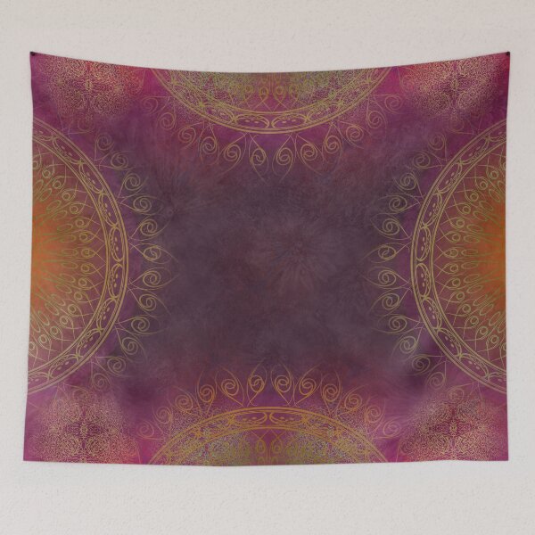 Item preview, "Violet & Orange Mandala Deluxe" designed and sold by MarCanton.
