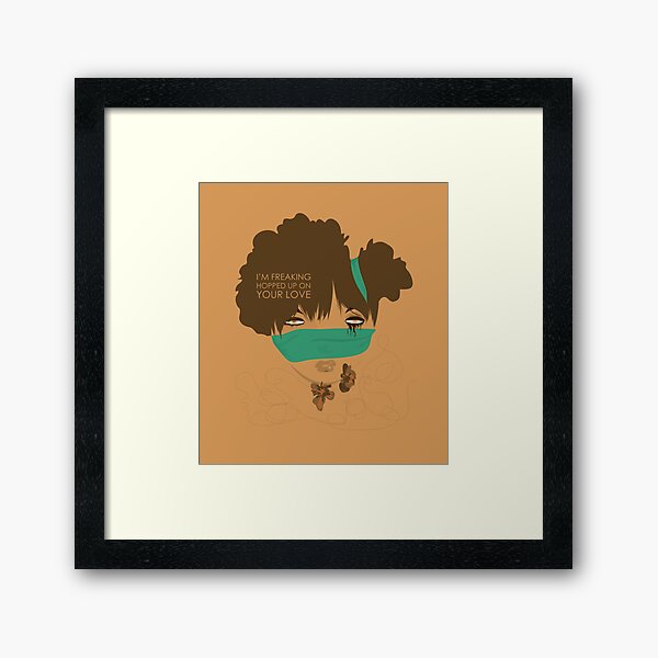 love high Framed Art Print