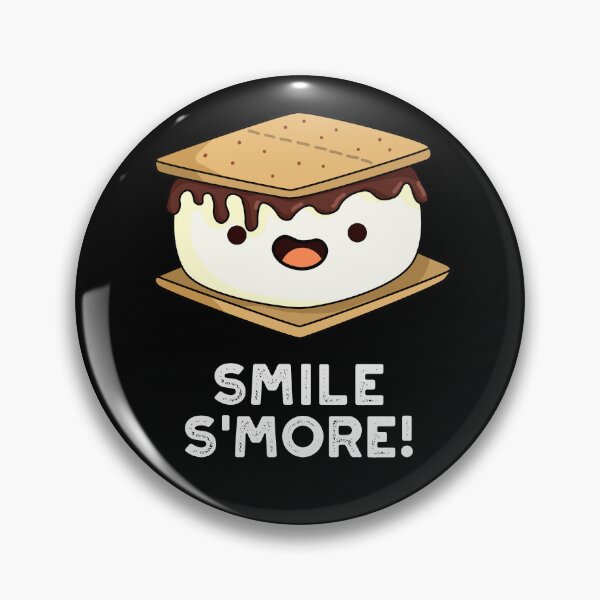Item preview, Smile Smore Funny Sweet Food Puns (Dark BG) designed and sold by punnybone.