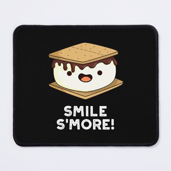 Item preview, Smile Smore Funny Sweet Food Puns (Dark BG) designed and sold by punnybone.