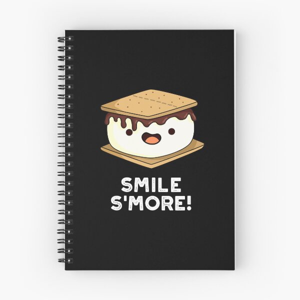 Item preview, Smile Smore Funny Sweet Food Puns (Dark BG) designed and sold by punnybone.