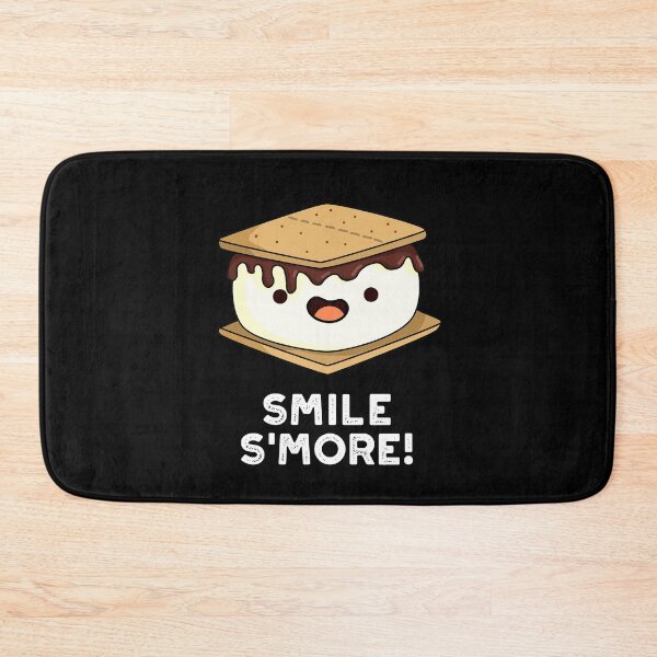 Item preview, Smile Smore Funny Sweet Food Puns (Dark BG) designed and sold by punnybone.
