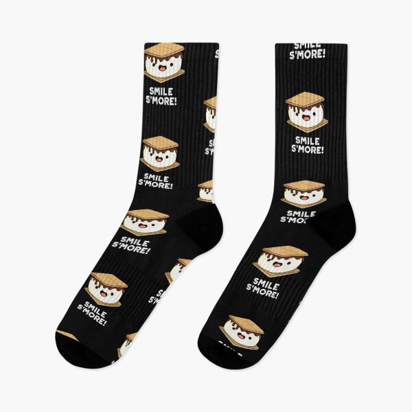 Item preview, Smile Smore Funny Sweet Food Puns (Dark BG) designed and sold by punnybone.