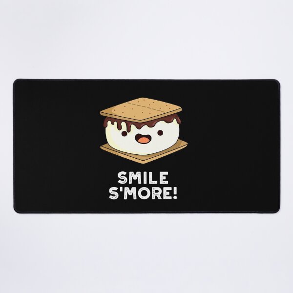 Item preview, Smile Smore Funny Sweet Food Puns (Dark BG) designed and sold by punnybone.