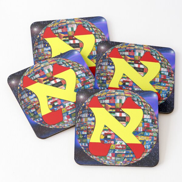 Item preview, Spain Alef Flag designed and sold by kabbalahart.