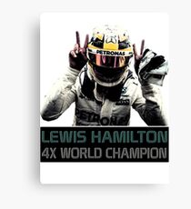 Lewis Hamilton - 4x F1 World Champion Canvas Print