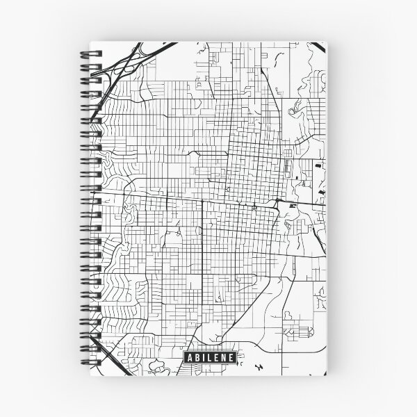 Item preview, Abilene, Texas Street Map designed and sold by InkistPrints.