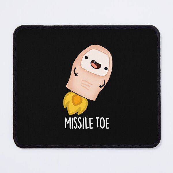 Item preview, Missile Toe Funny Mistletoe Puns (Dark BG) designed and sold by punnybone.