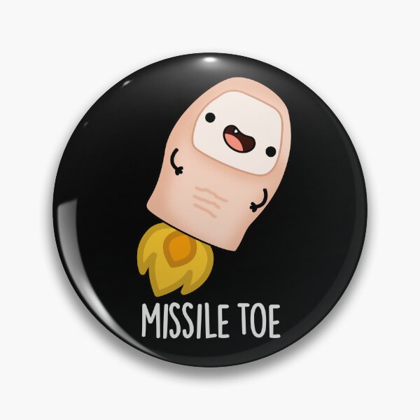 Item preview, Missile Toe Funny Mistletoe Puns (Dark BG) designed and sold by punnybone.