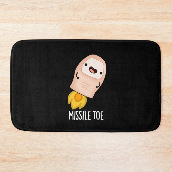 Item preview, Missile Toe Funny Mistletoe Puns (Dark BG) designed and sold by punnybone.
