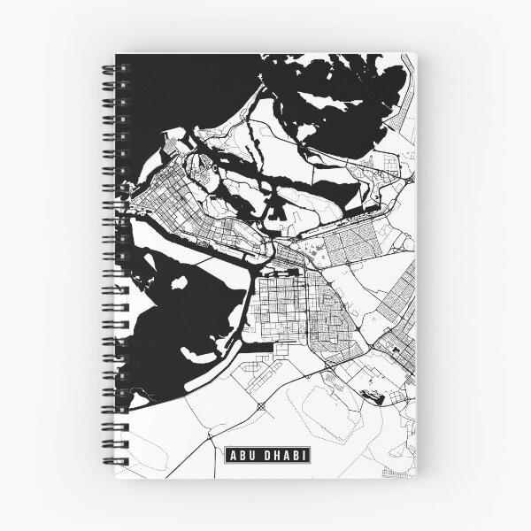Item preview, Abu Dhabi, United Arab Emirates Street Map designed and sold by InkistPrints.