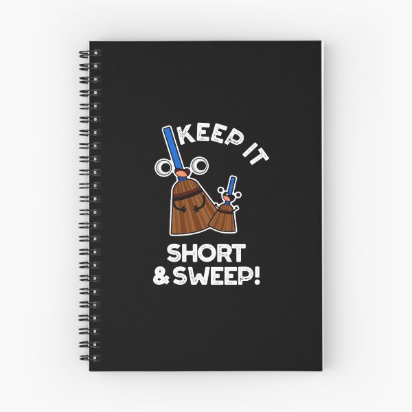 Item preview, Keep It Short And Sweet Funny Broom Puns (Dark BG) designed and sold by punnybone.