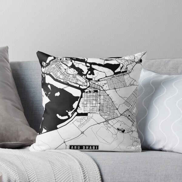 Item preview, Abu Dhabi, United Arab Emirates Street Map designed and sold by InkistPrints.