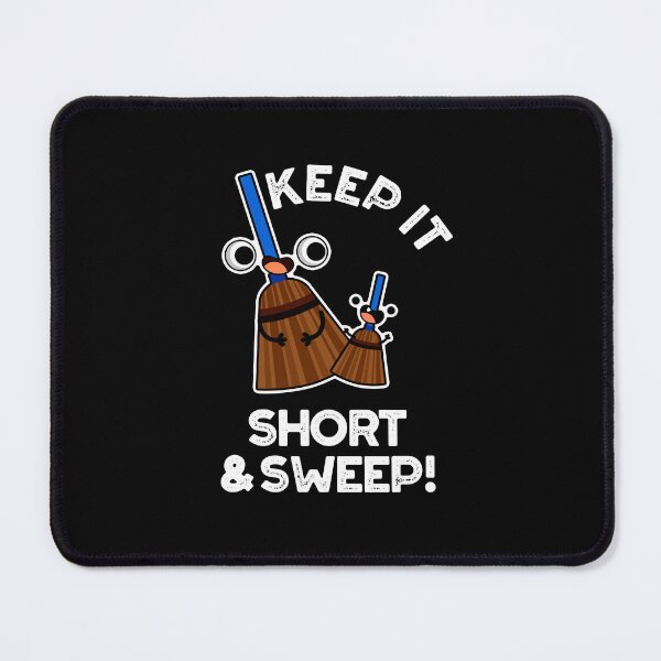 Item preview, Keep It Short And Sweet Funny Broom Puns (Dark BG) designed and sold by punnybone.