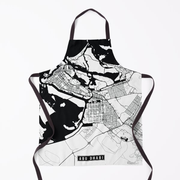 Item preview, Abu Dhabi, United Arab Emirates Street Map designed and sold by InkistPrints.