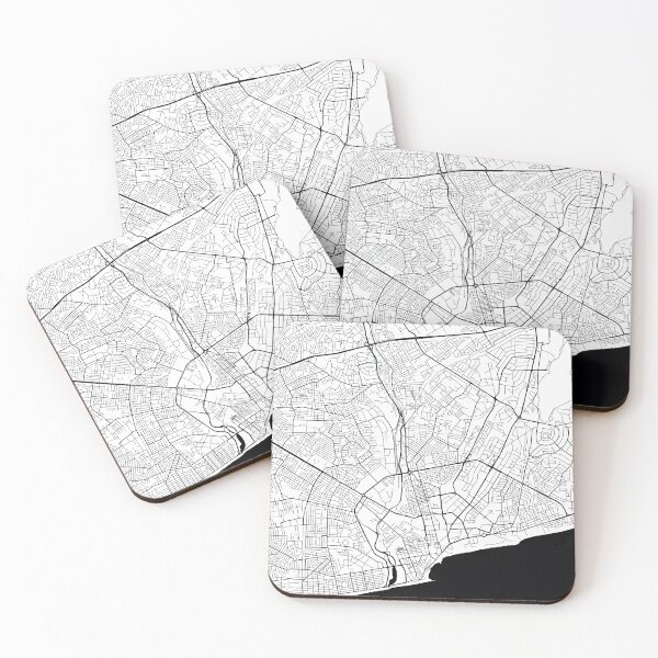 Item preview, Accra, Ghana Street Map designed and sold by InkistPrints.