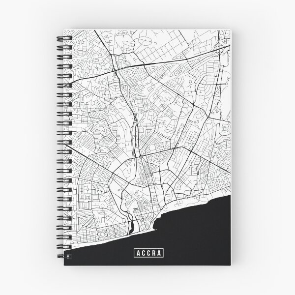 Item preview, Accra, Ghana Street Map designed and sold by InkistPrints.