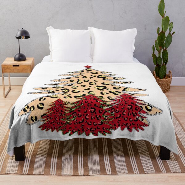 Item preview, Red and Yellow Cheetah Christmas Trees designed and sold by LanaDevon.