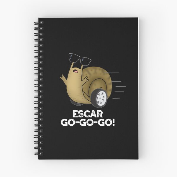 Item preview, Escar-go-go-go Funny Escargot Puns (Dark BG) designed and sold by punnybone.