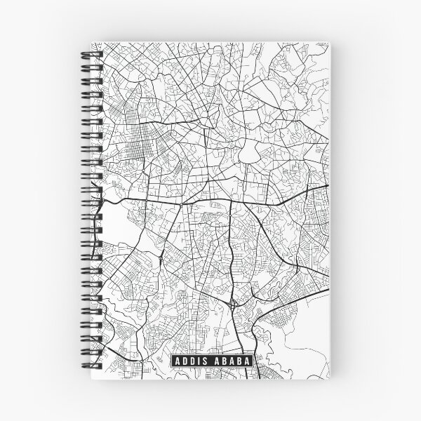 Item preview, Addis Ababa, Ethiopia Street Map designed and sold by InkistPrints.