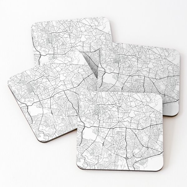 Item preview, Addis Ababa, Ethiopia Street Map designed and sold by InkistPrints.