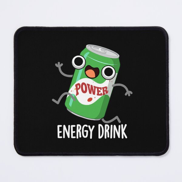 Item preview, Energy Drink Energetic Funny Drink Puns (Dark BG) designed and sold by punnybone.