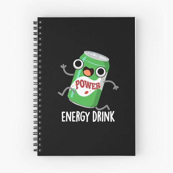 Item preview, Energy Drink Energetic Funny Drink Puns (Dark BG) designed and sold by punnybone.
