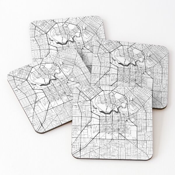 Item preview, Adelaide, Australia Street Map designed and sold by InkistPrints.