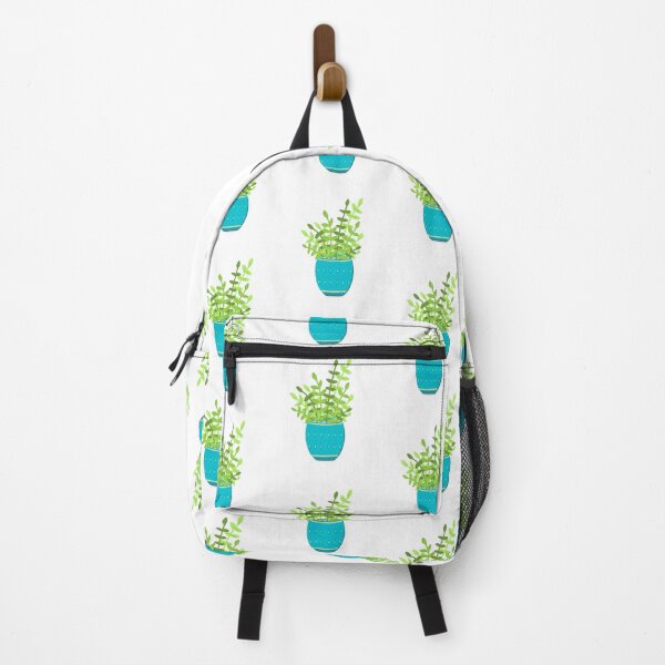 Item preview, Leafy green Houseplant with blue pot designed and sold by PaperieJennifer.