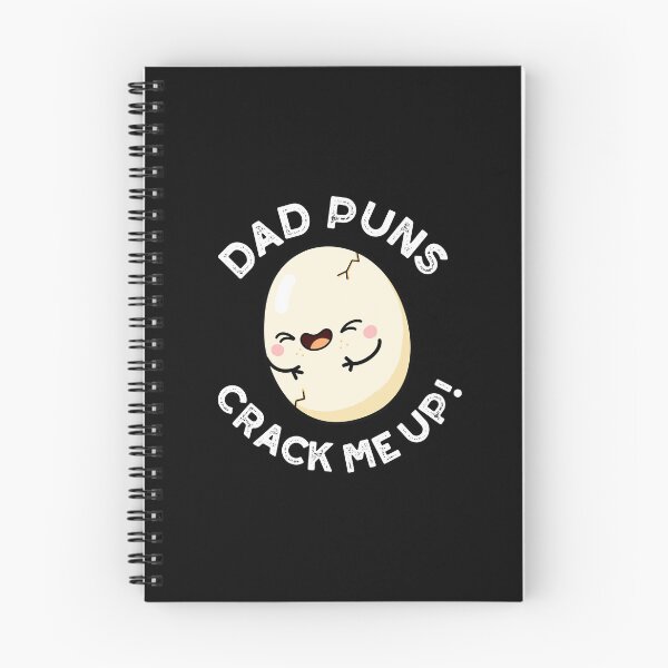 Item preview, Dad Puns Crack Me Up Funny Egg Puns (Dark BG) designed and sold by punnybone.
