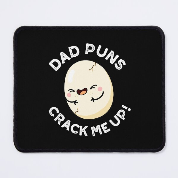 Item preview, Dad Puns Crack Me Up Funny Egg Puns (Dark BG) designed and sold by punnybone.