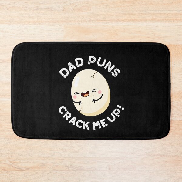 Item preview, Dad Puns Crack Me Up Funny Egg Puns (Dark BG) designed and sold by punnybone.