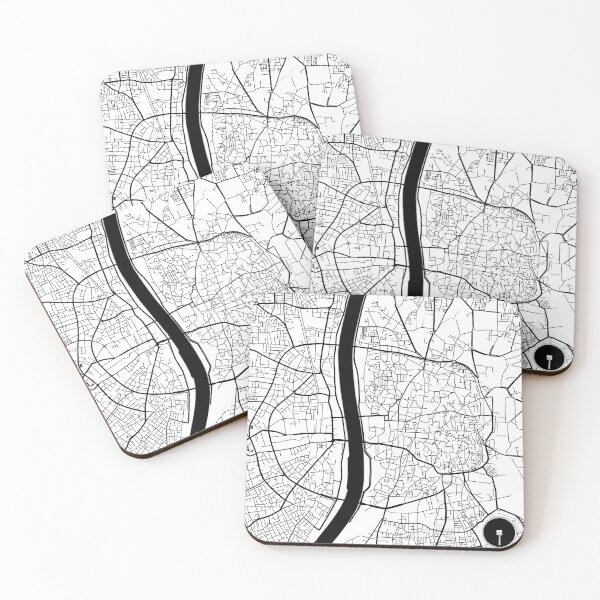 Item preview, Ahmedabad, India Street Map designed and sold by InkistPrints.