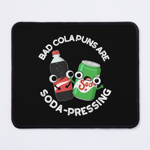 Item preview, Bad Cola Puns Are Soda-rn Depressing Funny Soda Puns (Dark BG) designed and sold by punnybone.