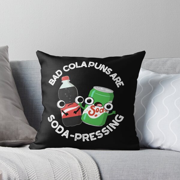 Item preview, Bad Cola Puns Are Soda-rn Depressing Funny Soda Puns (Dark BG) designed and sold by punnybone.