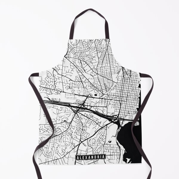 Aperçu de l'œuvre Alexandria, Virginia Street Map créée et vendue par InkistPrints.