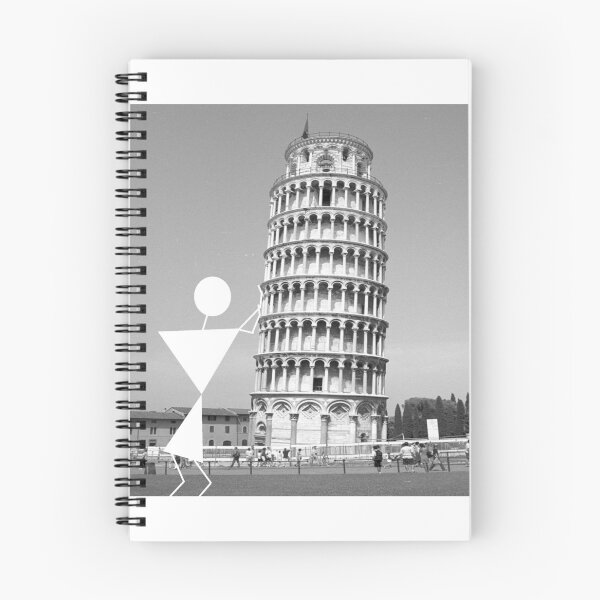 Item preview, Warli Man Leaning Tower of Pisa designed and sold by AmitSellsShirts.
