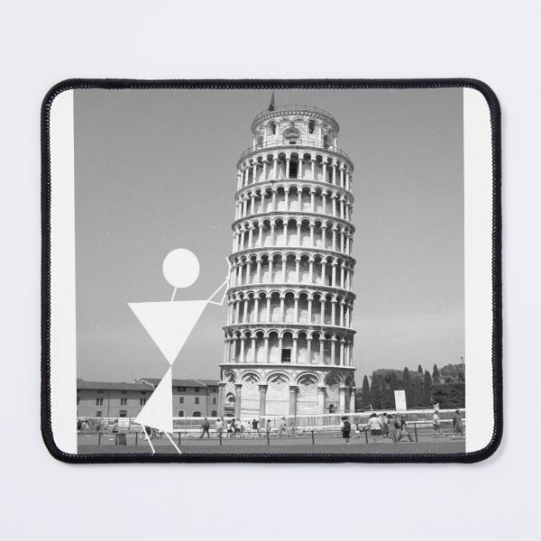 Item preview, Warli Man Leaning Tower of Pisa designed and sold by AmitSellsShirts.