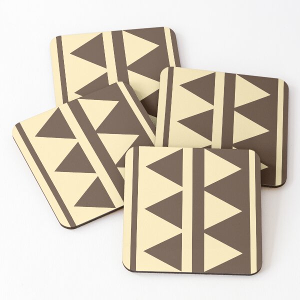 Item preview, Pattern - triangles in brown and cream designed and sold by SandraLSherrill.