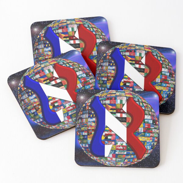 Item preview, France Alef Flag designed and sold by kabbalahart.