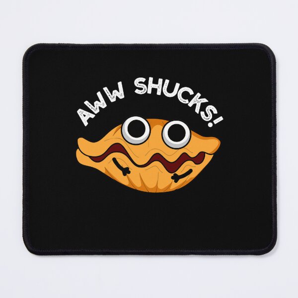 Item preview, Aww Shucks Funny Oyster Puns (Dark BG) designed and sold by punnybone.
