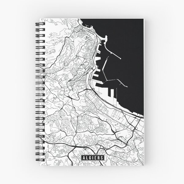 Item preview, Algiers, Algeria Street Map designed and sold by InkistPrints.