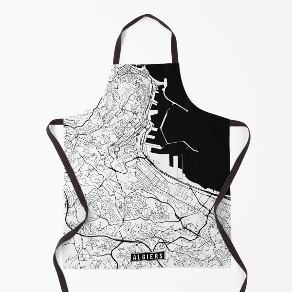 Item preview, Algiers, Algeria Street Map designed and sold by InkistPrints.