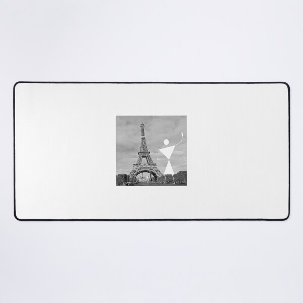 Item preview, Warli Man Selfie Eiffel Tower designed and sold by AmitSellsShirts.