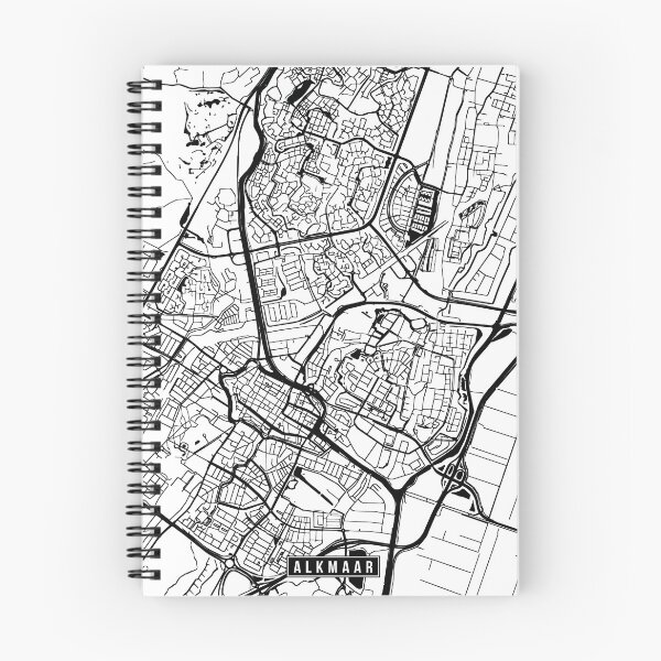 Item preview, Alkmaar, Netherlands Street Map designed and sold by InkistPrints.